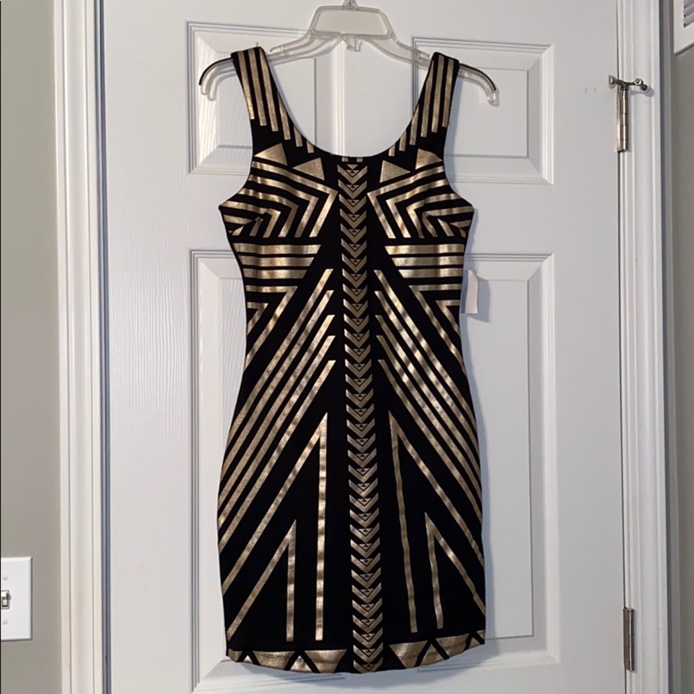 Black & gold dress, new with tags